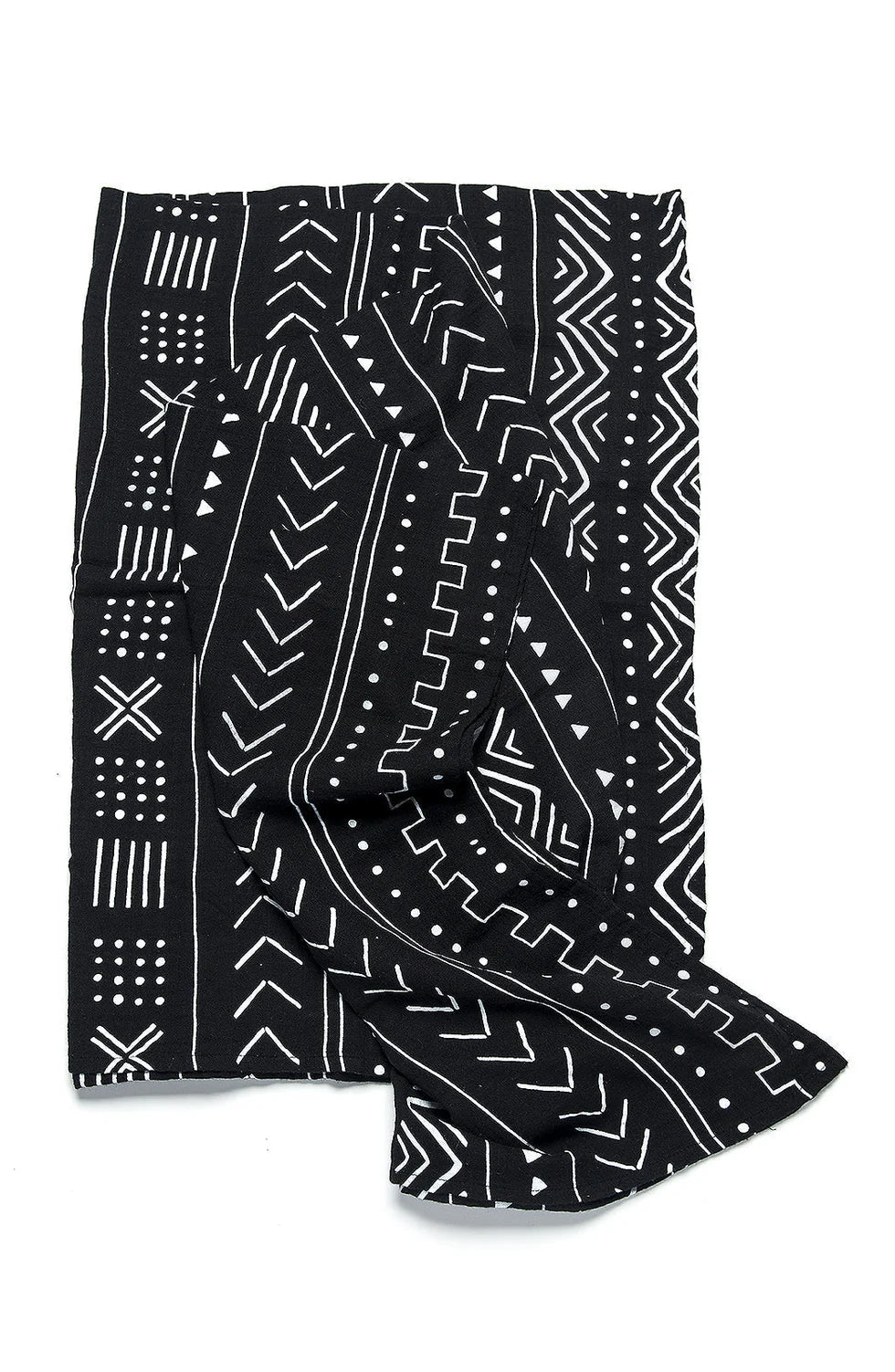 Black Mudcloth Muslin Swaddle