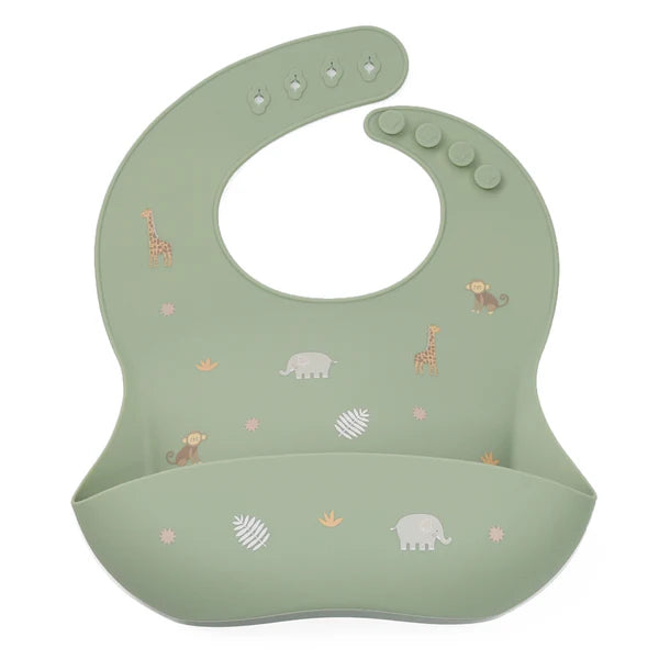 Silicone Bib - Safari