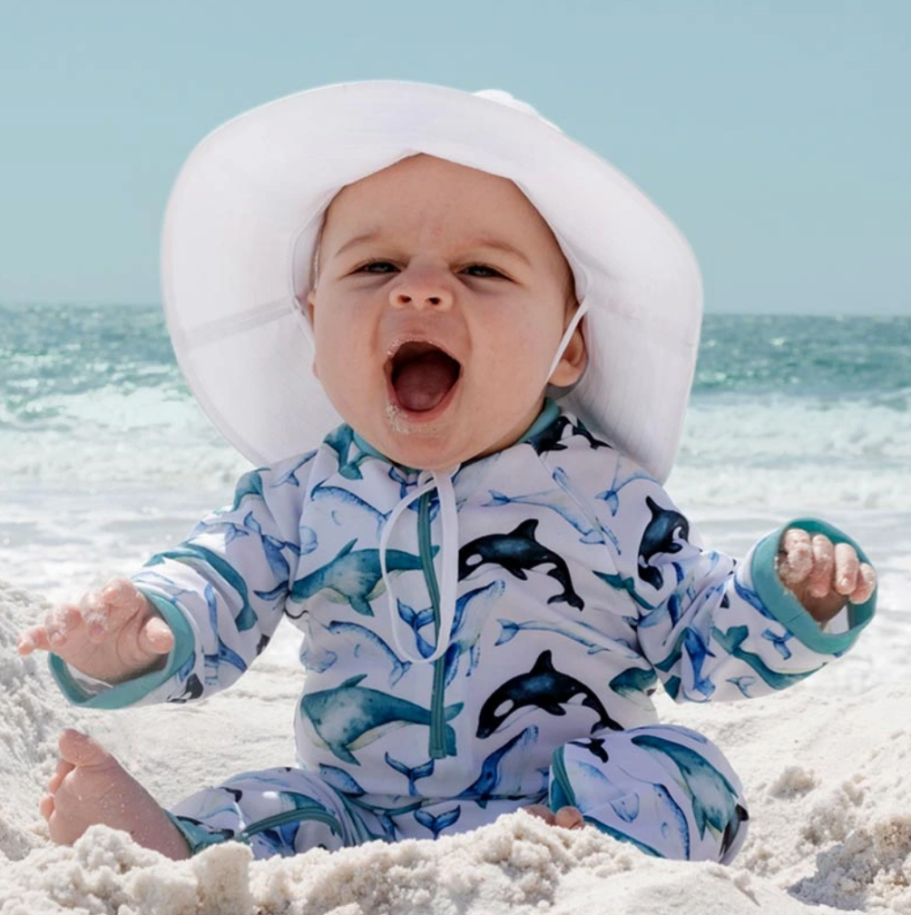 White Aqua-Dry Bucket Hat