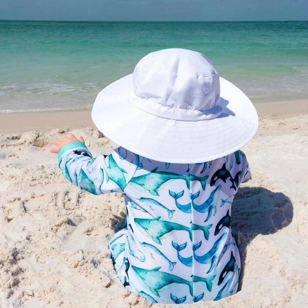 White Aqua-Dry Bucket Hat