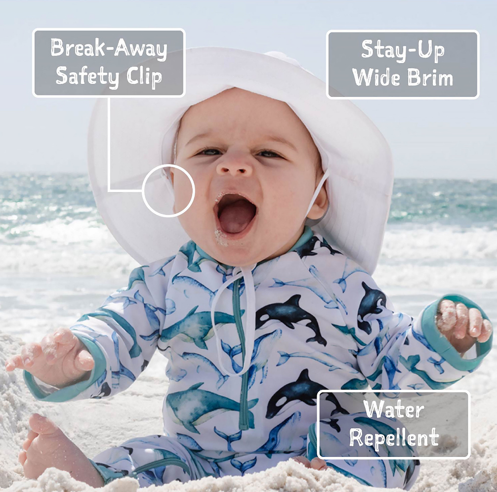 White Aqua-Dry Bucket Hat