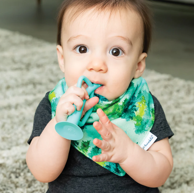 Silicone Training Toothbrush 2 Pack - Indigo & Mint