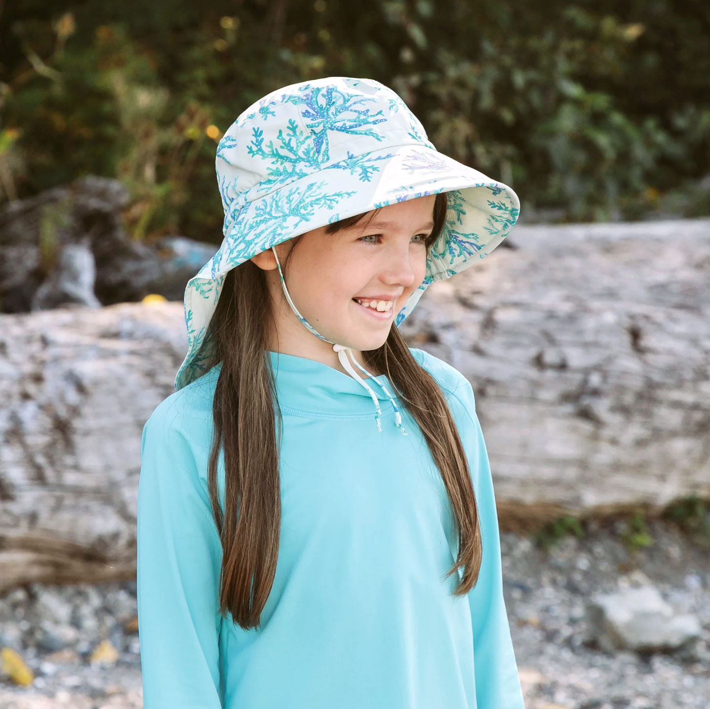 Blue Coral Aqua Dry Adventure Hat