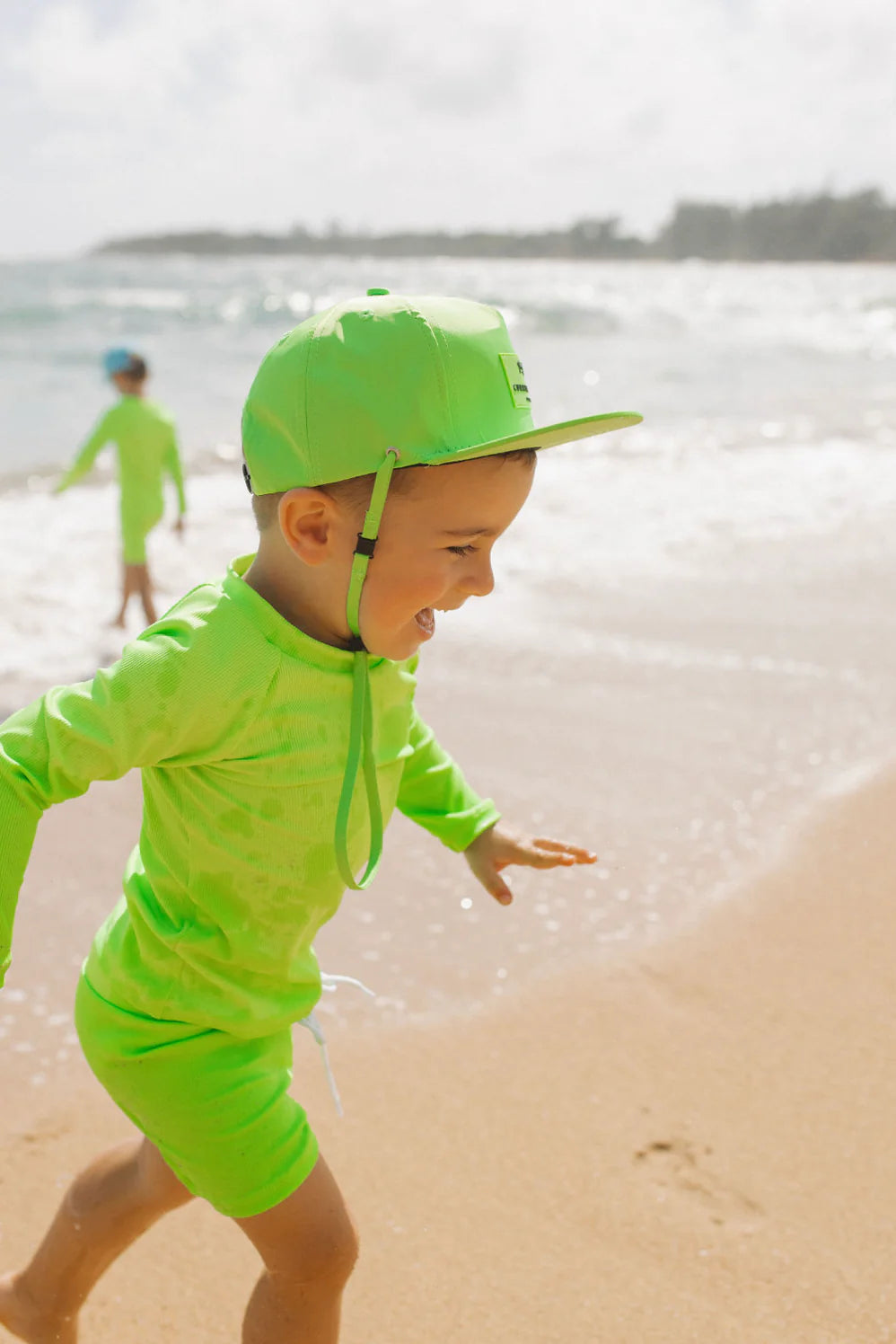 Neon Green Waterproof Snapback