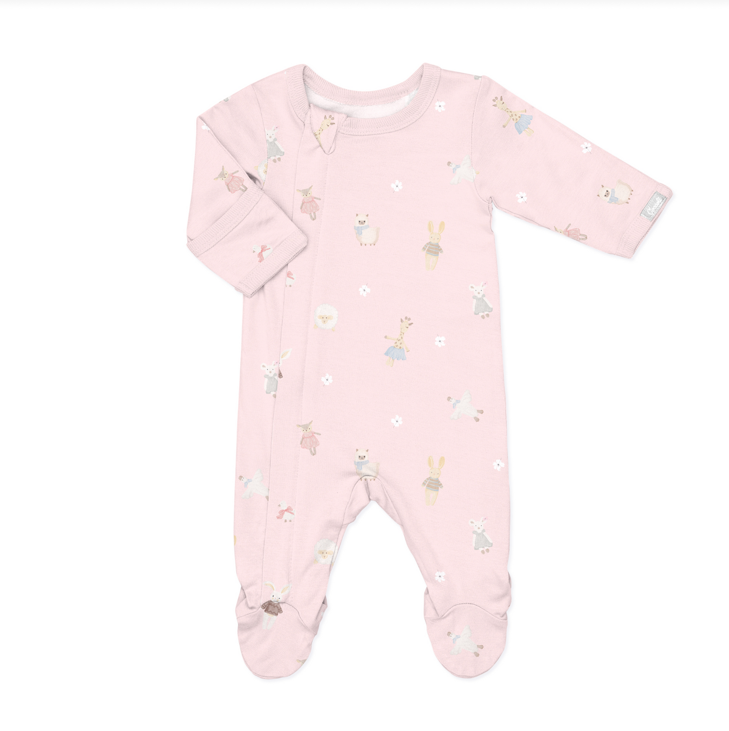 Pink Baby Animal Print Sleeper