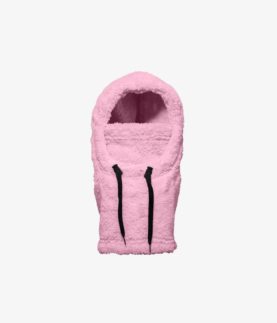 Balaclava Sherpa Hood - Pink Pearl