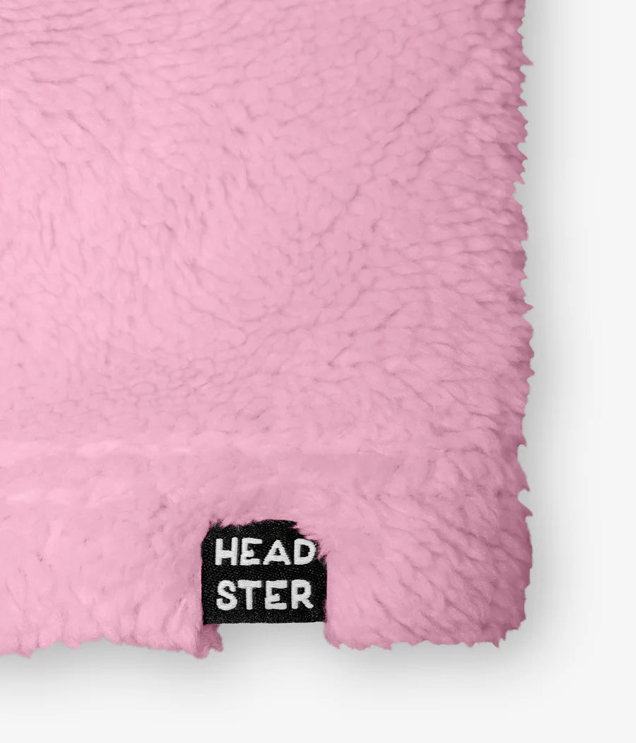Balaclava Sherpa Hood - Pink Pearl