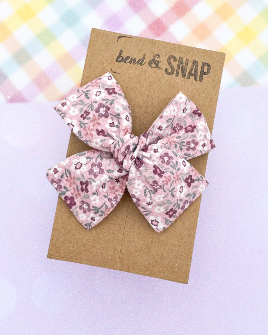Lavender Gingham / Hand-Tied