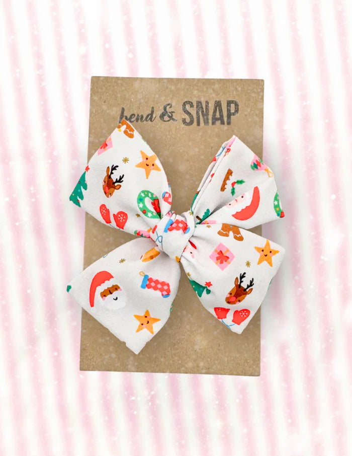Merry Christmas // Hand-Tied Clip