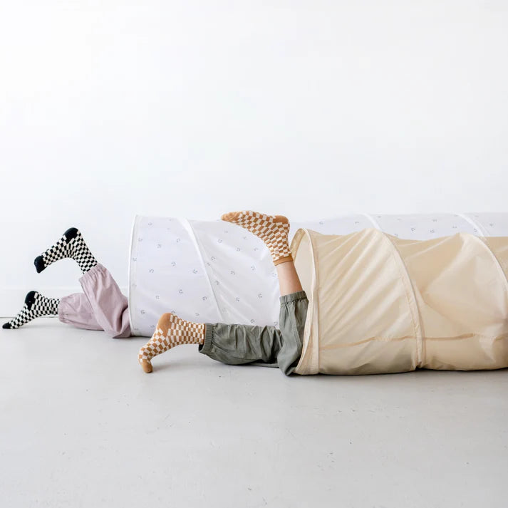 Beige Recycled Fabric Play Tunnel
