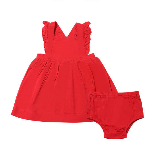 Maeve Dress in Red (Baby & Kids)