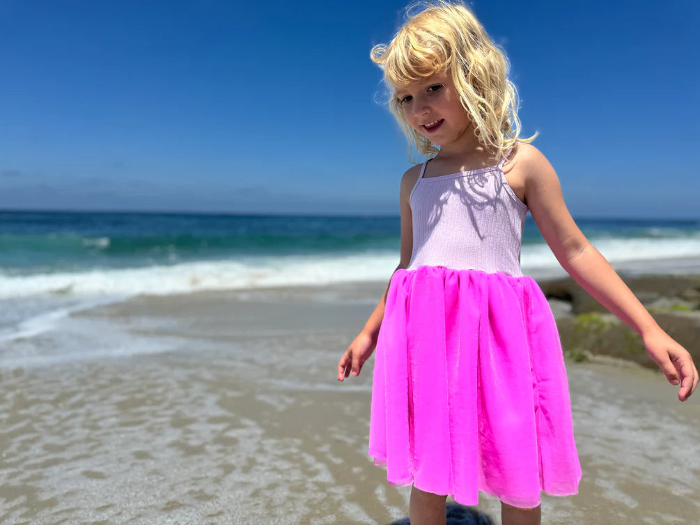 Kaia Tutu Dress in Hot Pink