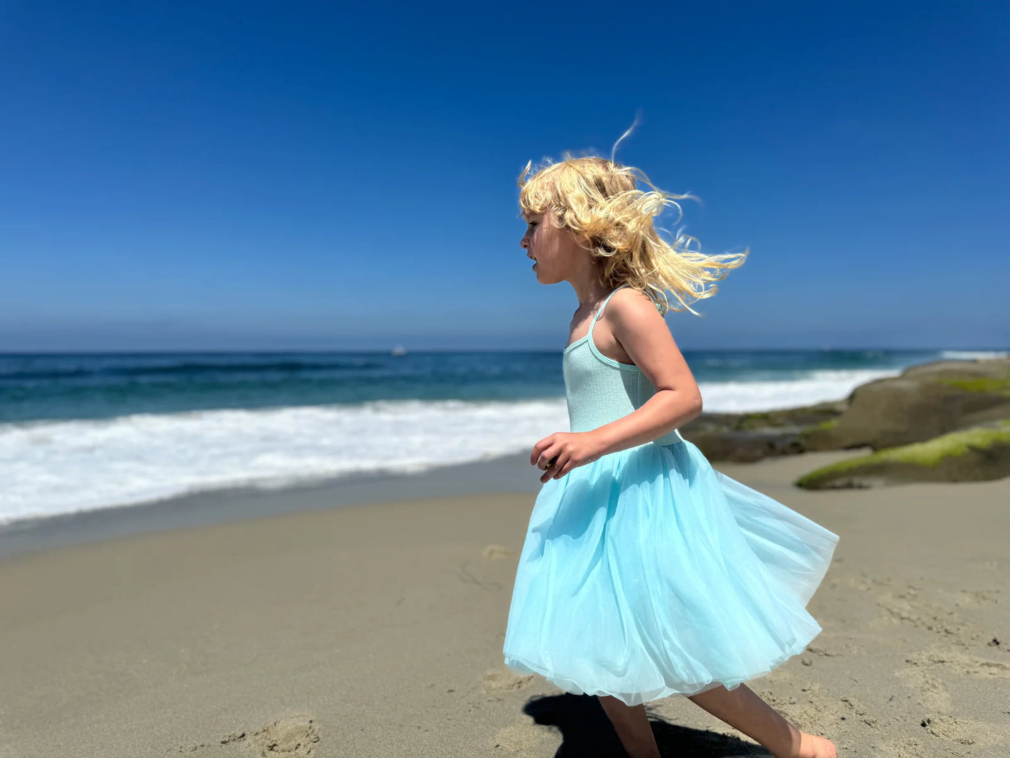 Kaia Tutu Dress in Aqua