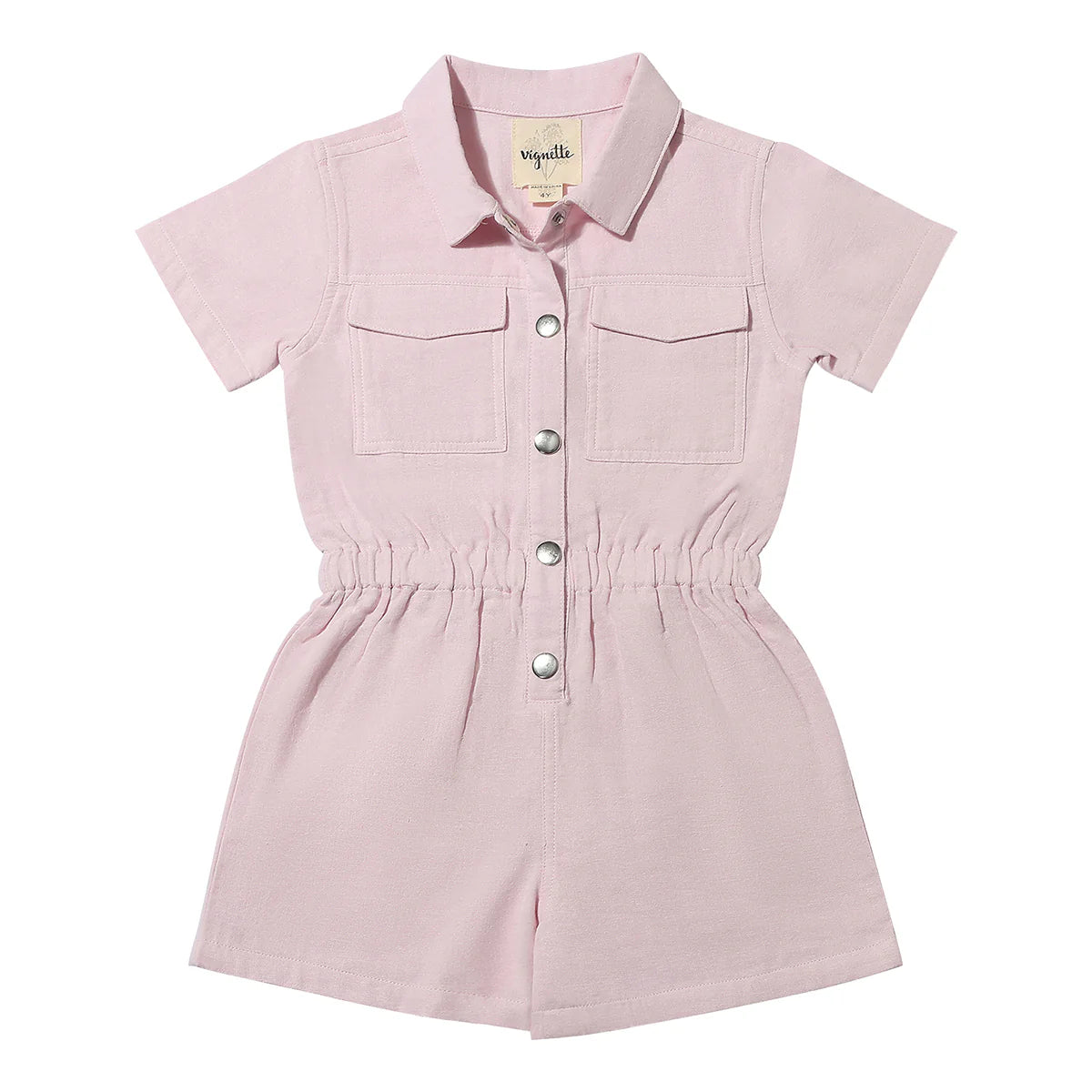 Addison Romper in Rose