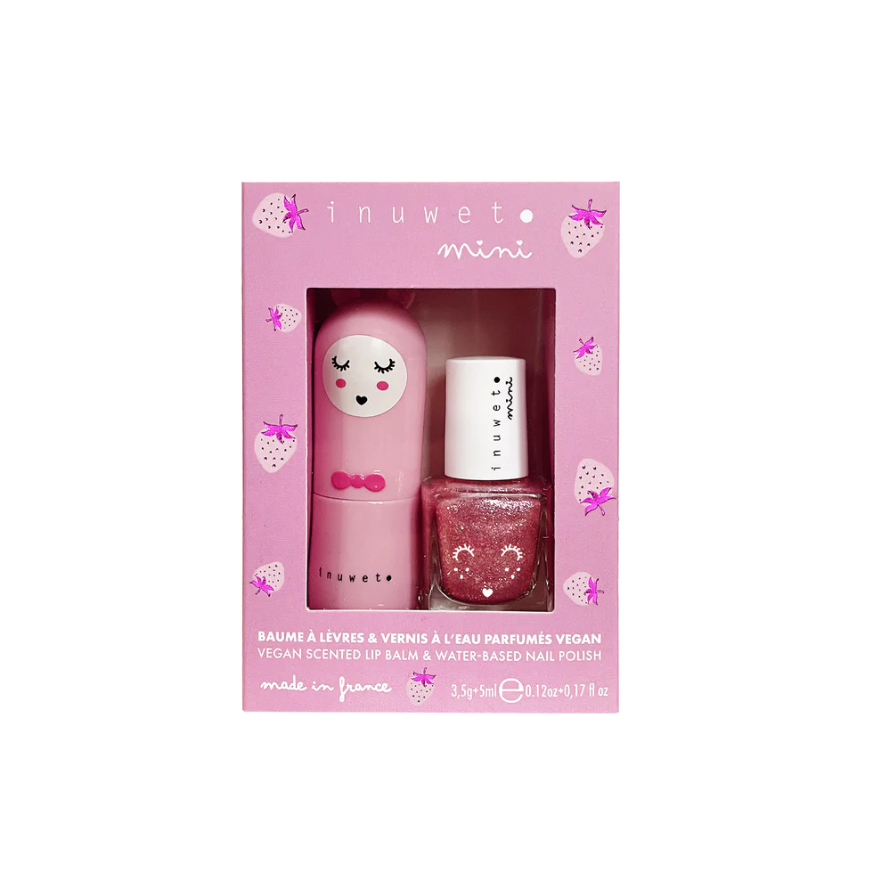 Lip Balm & Nail Polish - Light Pink