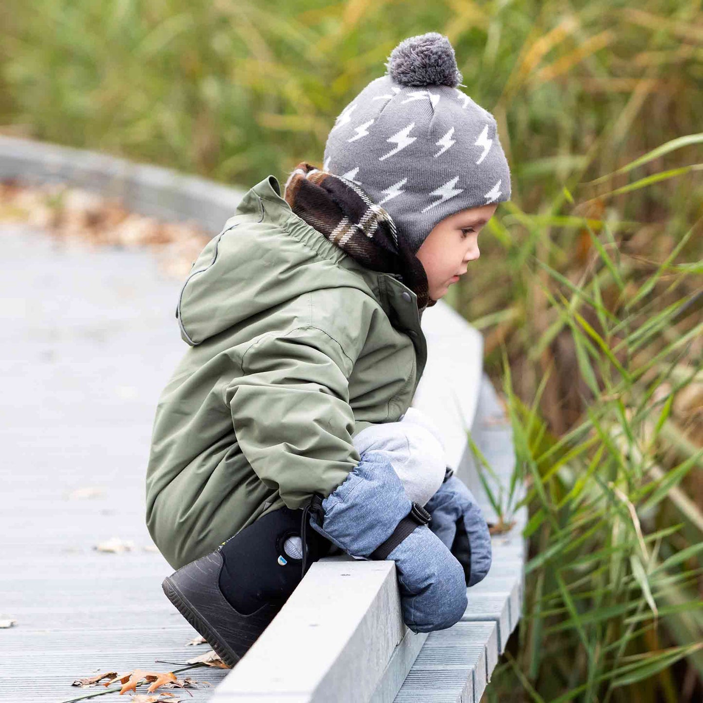 Heather Grey| Kids Waterproof Mittens