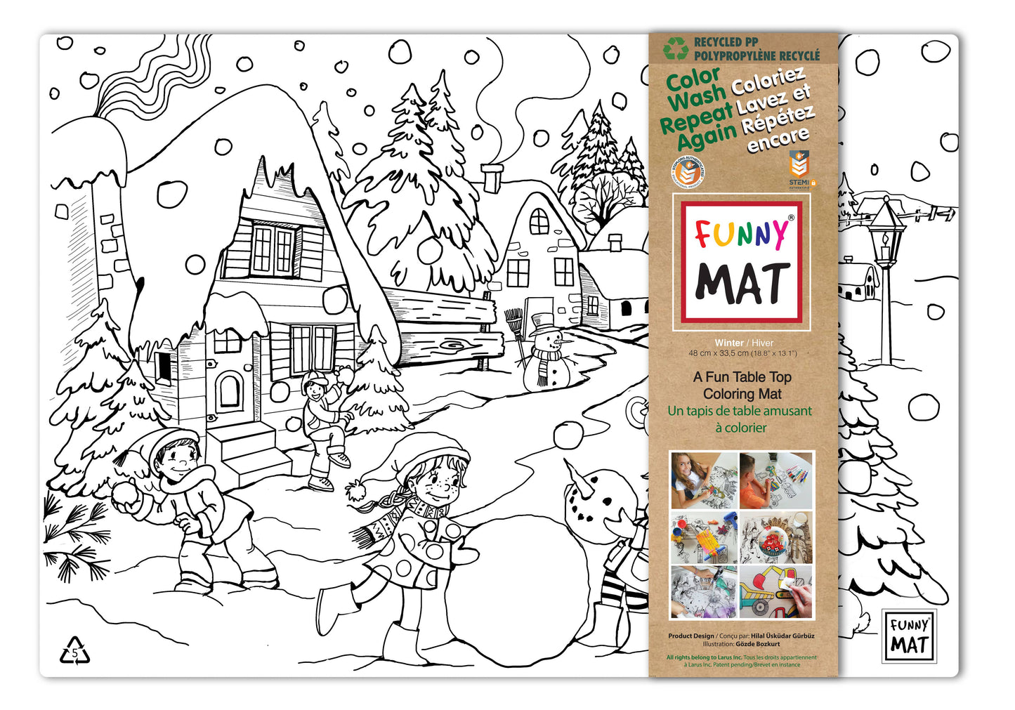 Winter Colouring Mat