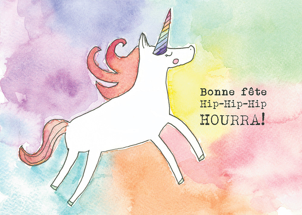Unicorn Happt Birthday Card