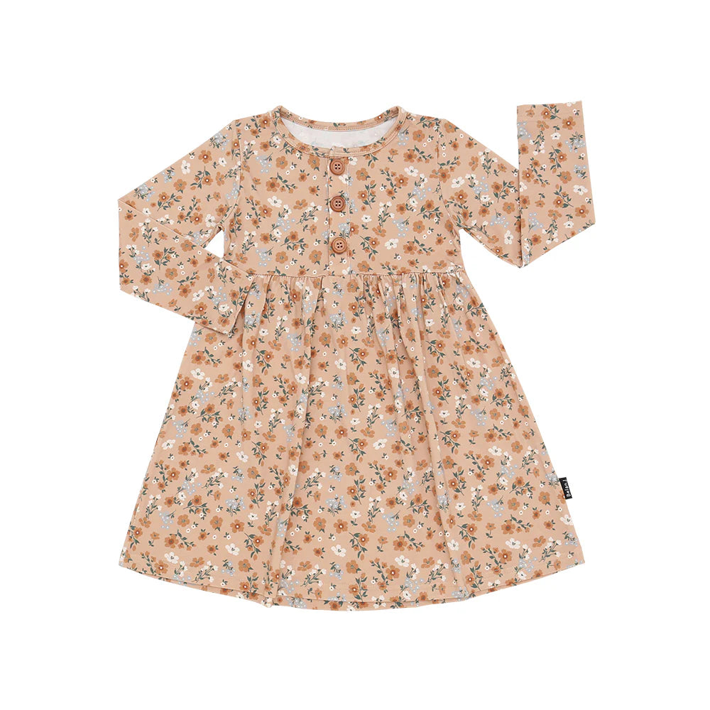 Amber Garden Long Sleeve Peplum Dress