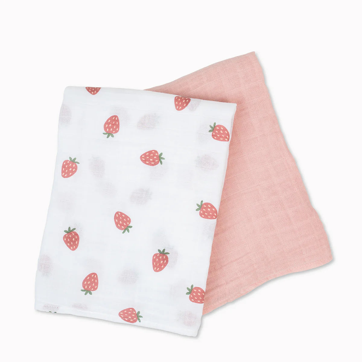 2 Pack Swaddles - Strawberries + Ballet Slipper
