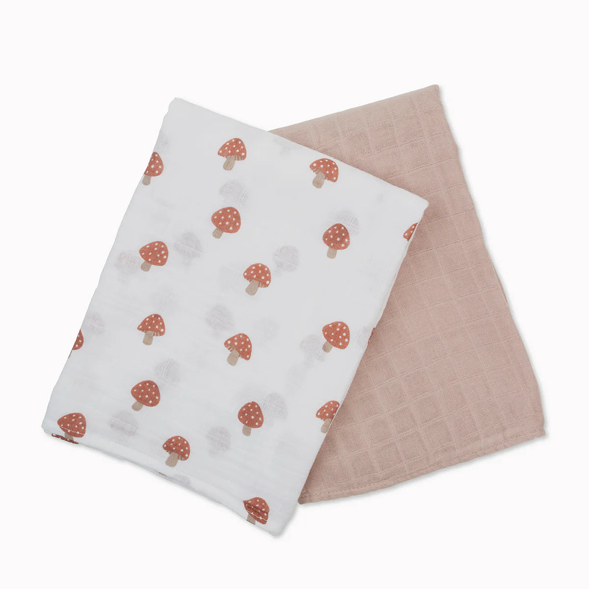 2 Pack Swaddles - Mushroom & Sand