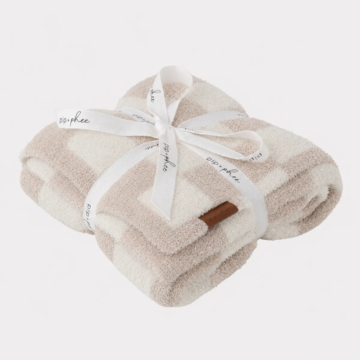 Sand Check Plush Blanket