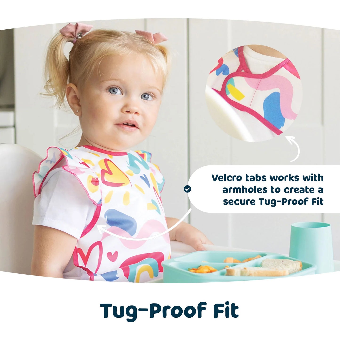 Apron Bib - Black Checkers (6-24 Months)
