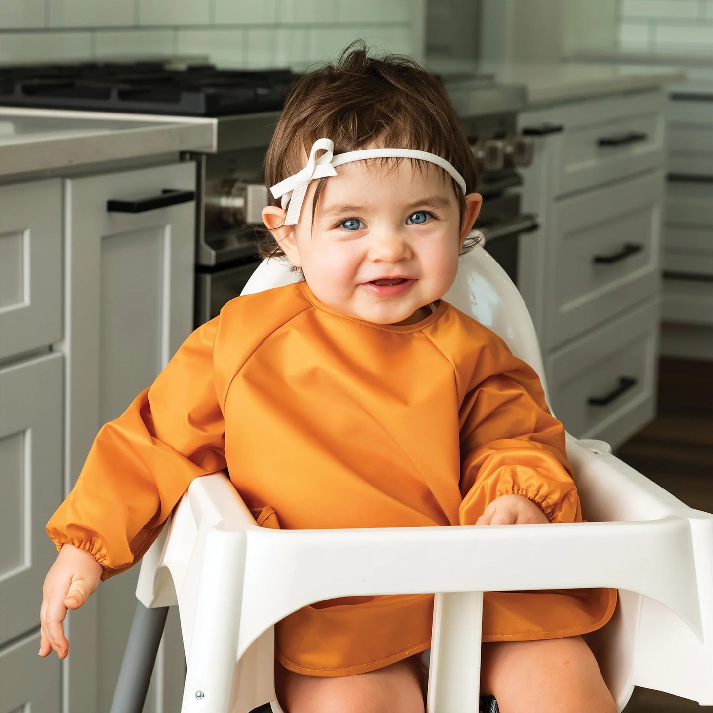 Full Sleeve Bib 2 Pack - Sand & Cinnamon (6-24 Months)