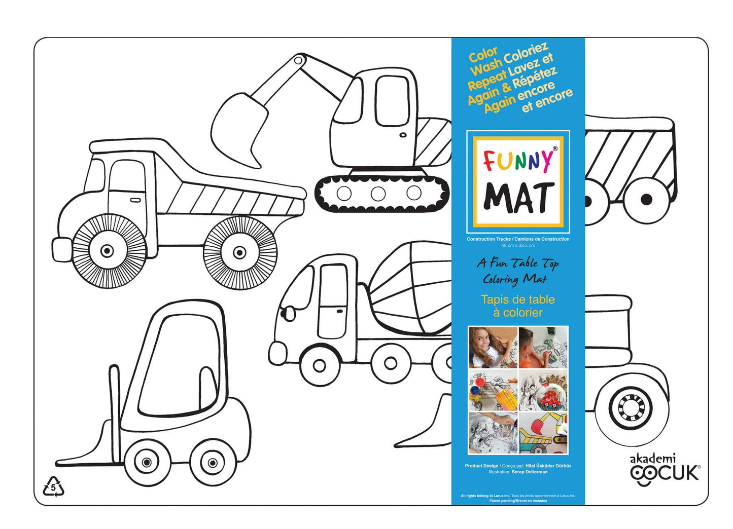 Construction Colouring Mat