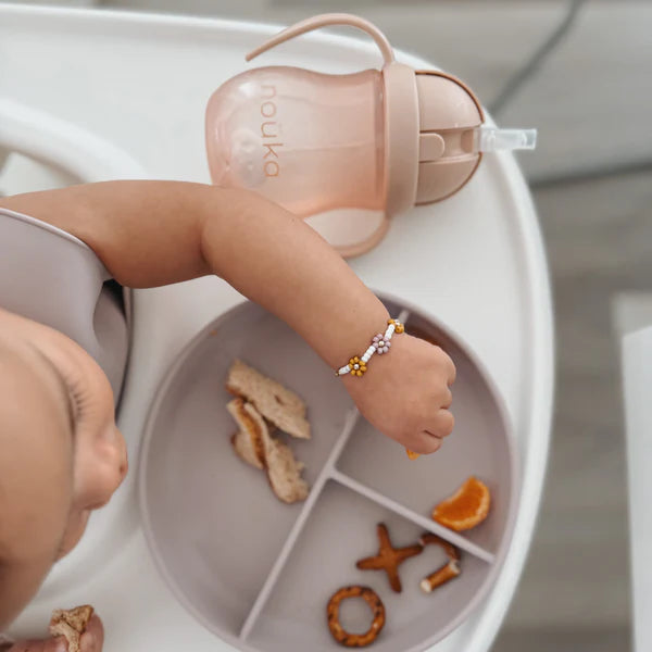 Non-Spill Weighted Straw Cup 8 oz - Soft Blush