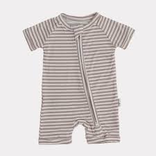 Coffee Stripe Playsuit (3-6 Months)