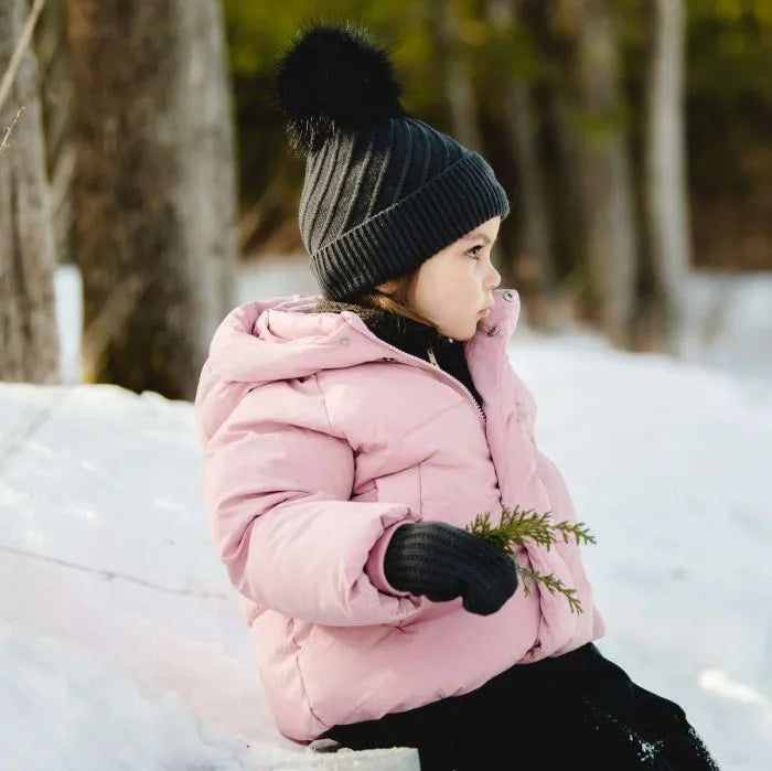 Soft Touch Knit Hat - Black Ink