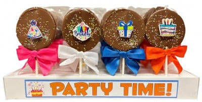 Party Time! Pops - Milk Chocolate Suckers