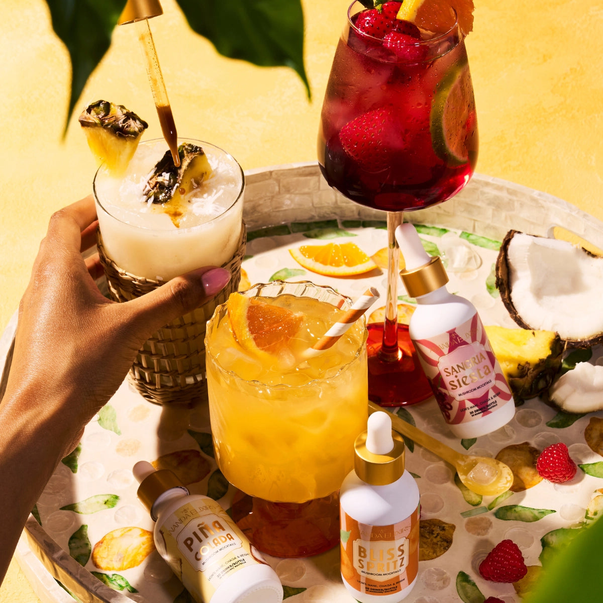 Pina Colada - Mushroom Mocktails
