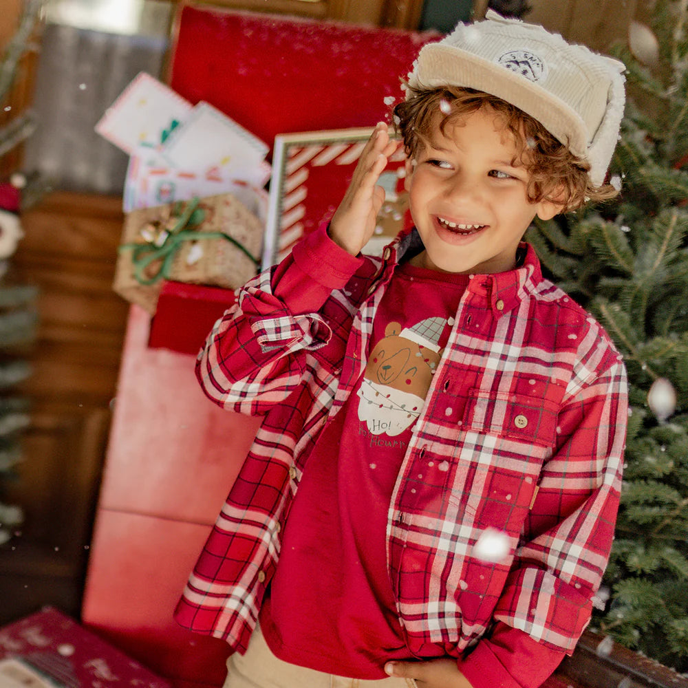 Red Plaid Button Up Flannel