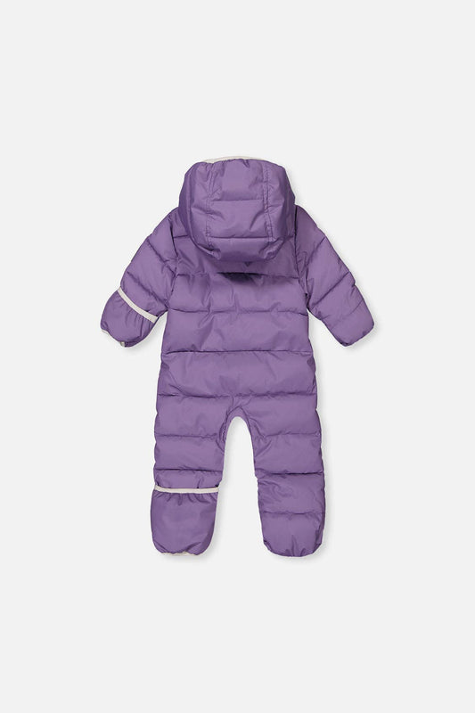 Baby Cloud One Piece Snowsuit Adapted For Car Seats Violet
