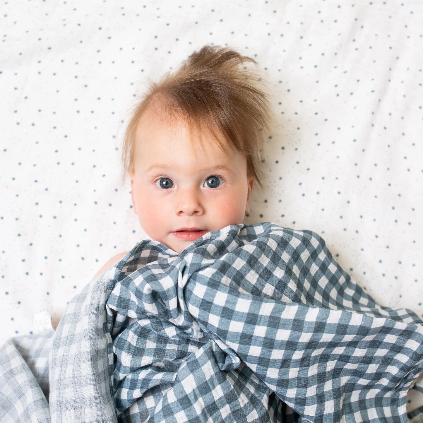 2 Pack Swaddles - Stars + Gingham