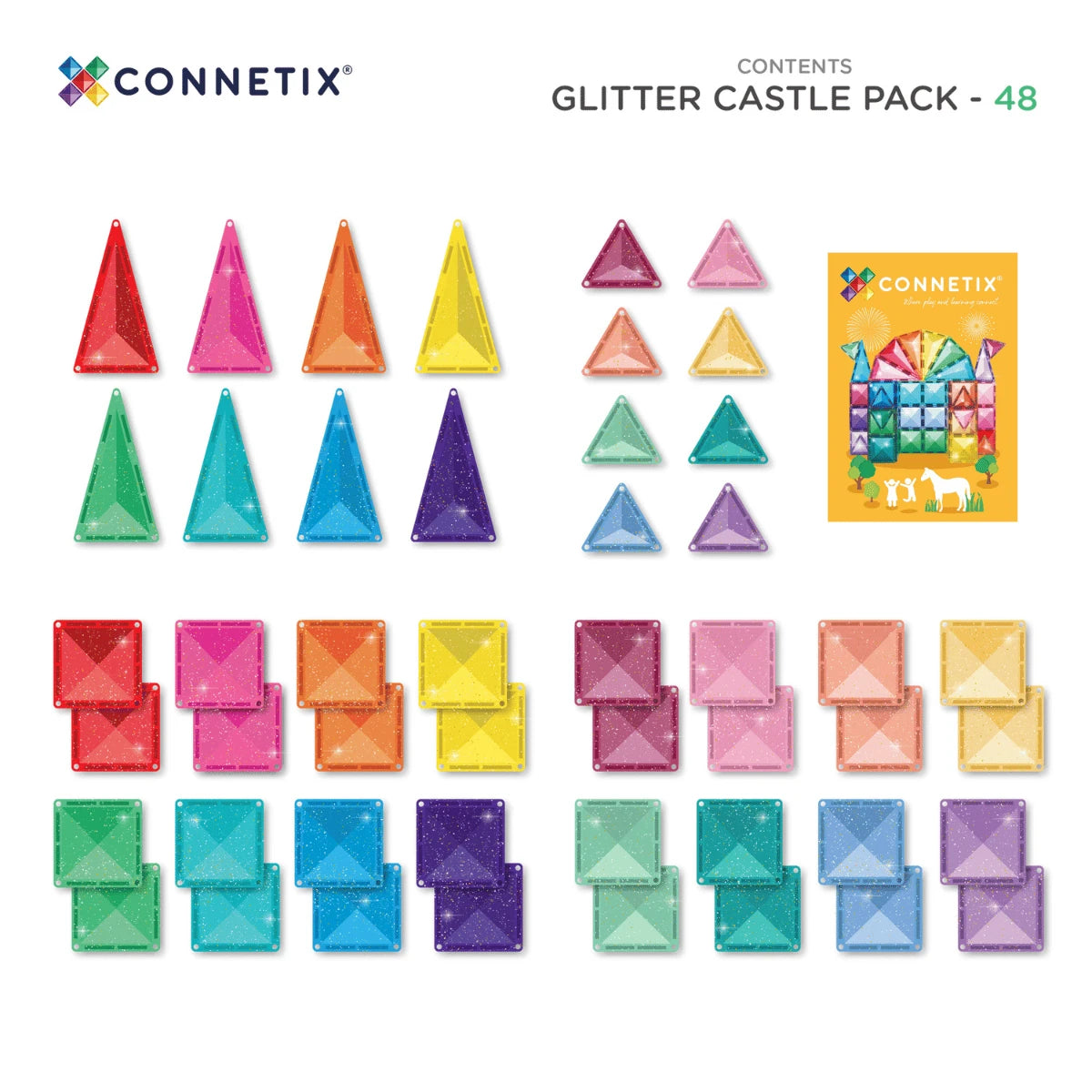 Glitter Castle Pack 48 pc