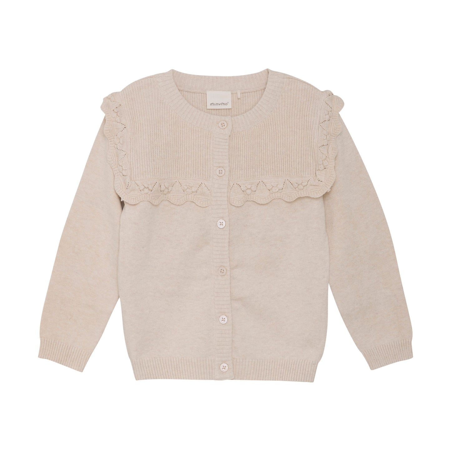 Cream Ruffle Cardigan