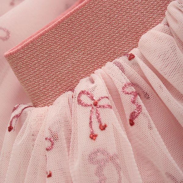 Pink Glitter Bow Skirt