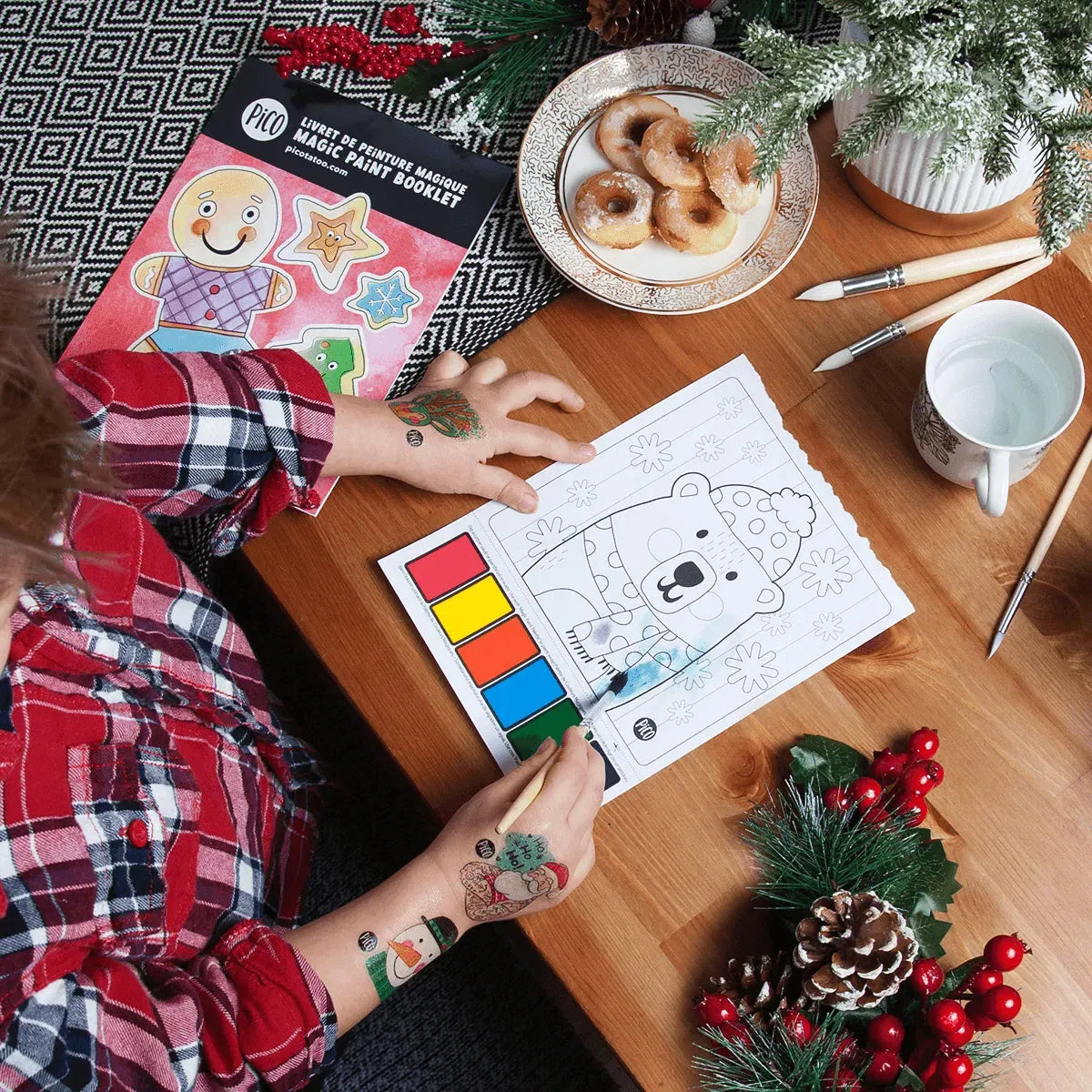 Magic painting booklet - Christmas