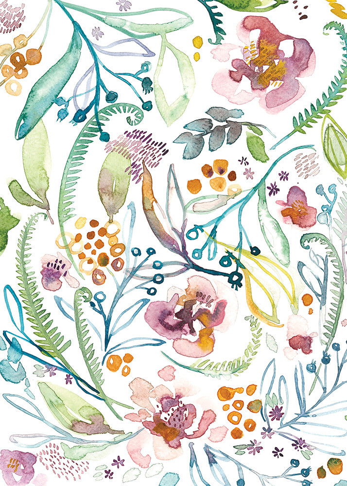 Watercolour Floral Card
