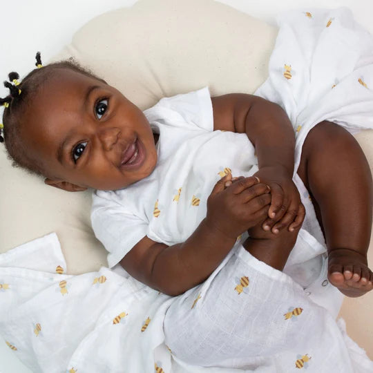 Bees - Muslin Swaddle