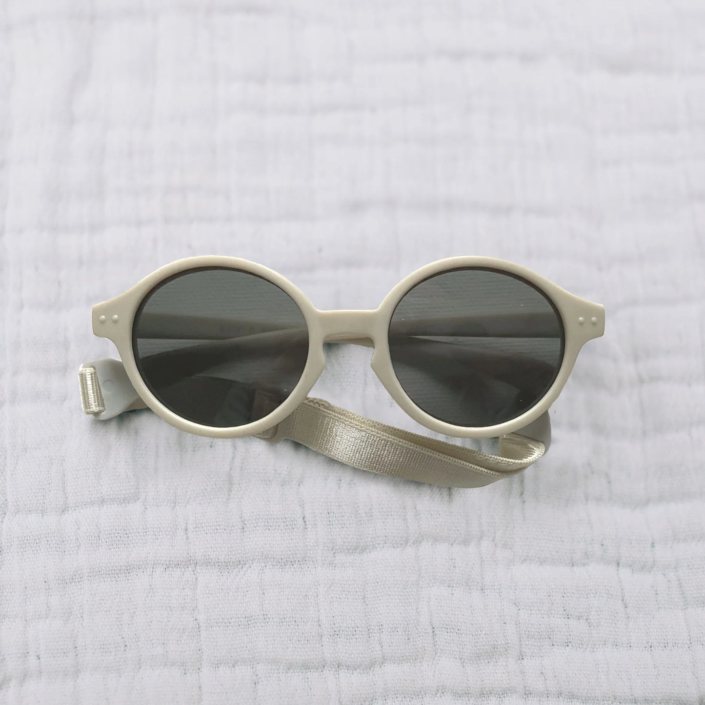 Oat- Round Sunglasses Black 6-36M