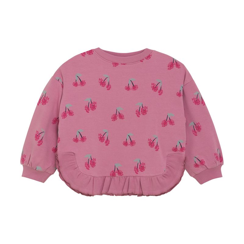 Cherry Ruffle Sweatshirt