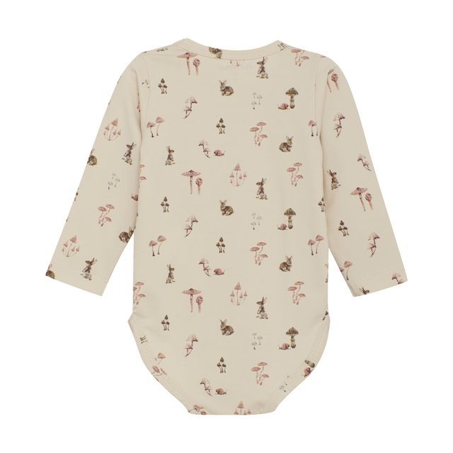 Baby Cream Bunny & Snail Bodysuit