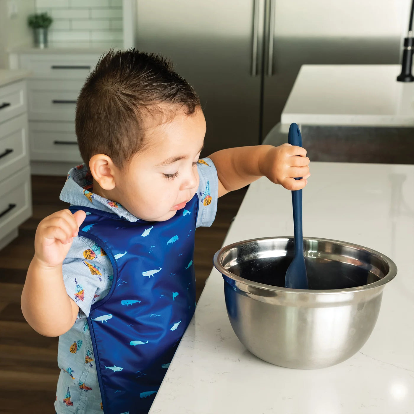 Apron Bib - Ocean Life (6-24 Months)