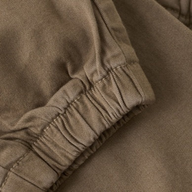 Dark Caramel Twill Jogger Pant