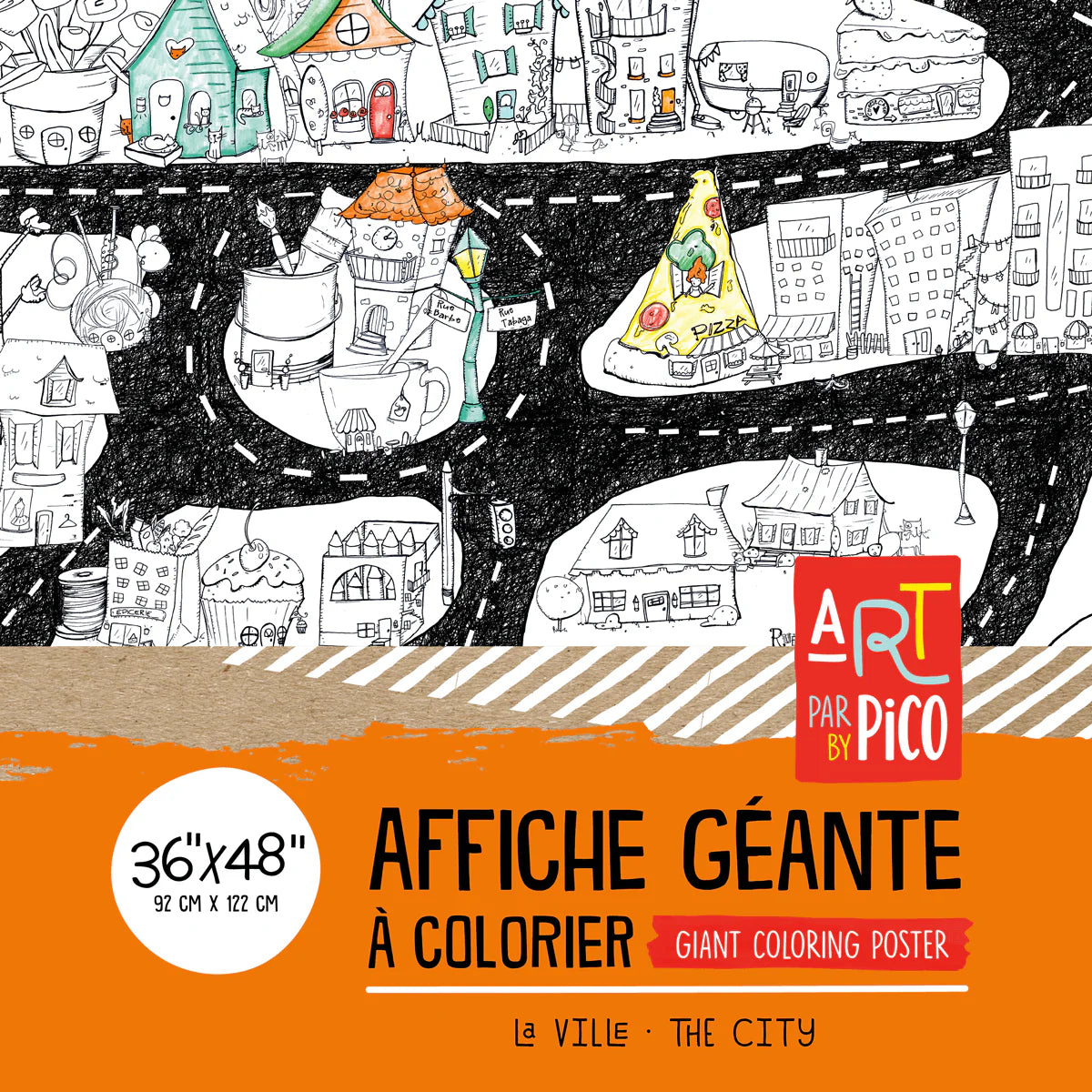 Giant Colouring page - The City
