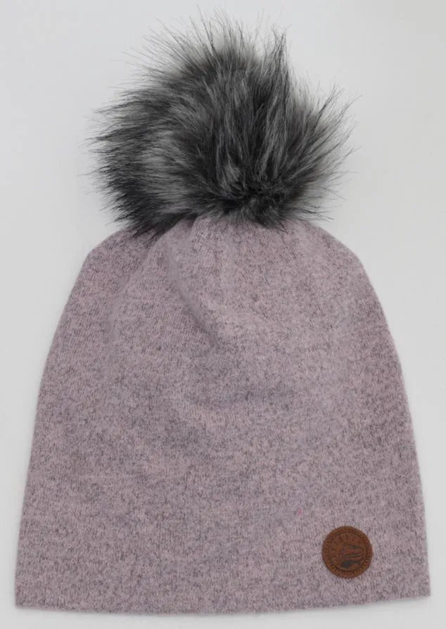 Mid Season Pompom Hat - Rose Mix
